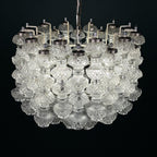 Murano chandelier by Flavio Poli for Seguso, Italy, 1960s