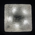 Vintage ice murano glass ceiling lamp by J.T.Kalmar, Austria, 1960s
