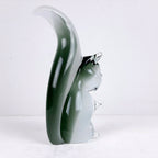 Murano Smokey Glass Squirrel Sculpture - V. Nasson Italy 1970s