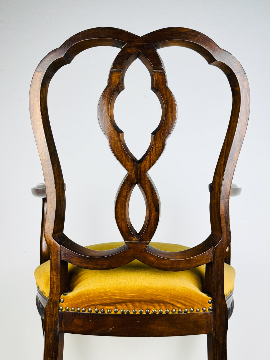 Vintage dining chair with arms, Italy 1950s