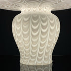 Large Classic white murano table lamp Mushroom Italy 1970s Italian Modern Retro home decor