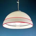 Vintage Murano Glass Pendant Lamp: 70s Italian Mid-Century Modern Lighting