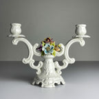 Vintage ceramic candleholder by Bassano, Italy, 1970s