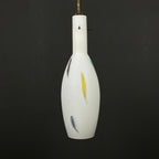 Multicolor opaline murano glass pendant lamp by Stilnovo, Italy 1950s, Mid-century modern