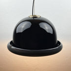 Vintage Murano black pendant lamp by Lino Tagliapietra for VeArt, Italy 1960s