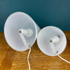 Pair of murano table lamps Cone Italy 1970s Italian Modern Mid-century home decor