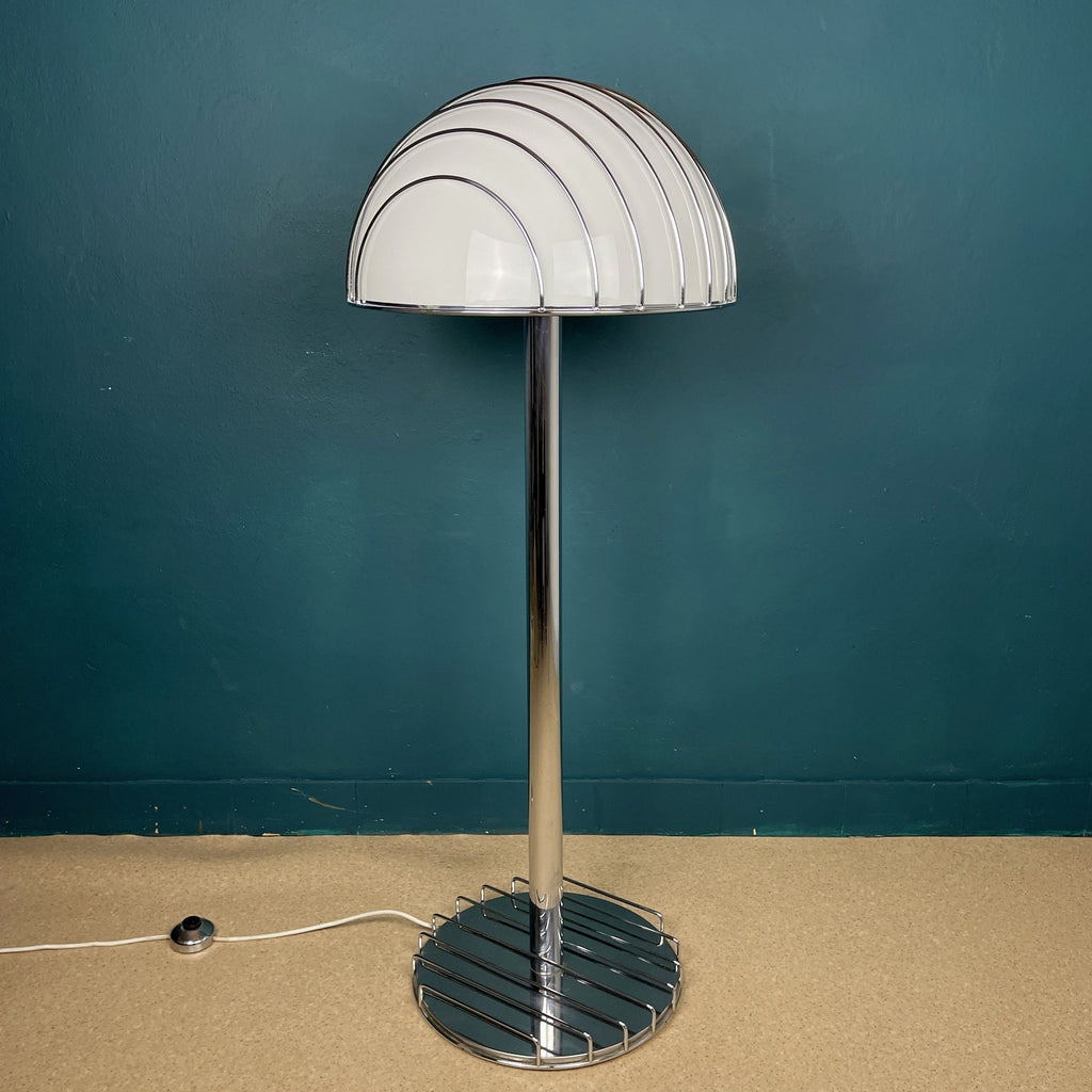 Vintage Chrome Floor Lamp by Adalberto Dal Lago for Esperia, 1960s Italian Lighting