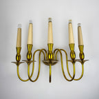 Vintage brass wall lamp by Stilnovo, Italy, 1950s