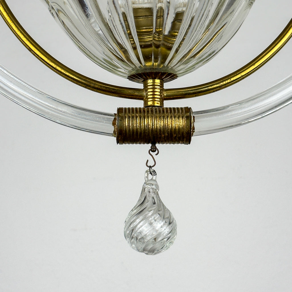 1930s Vintage Murano chandelier by Barovier & Toso, Italy