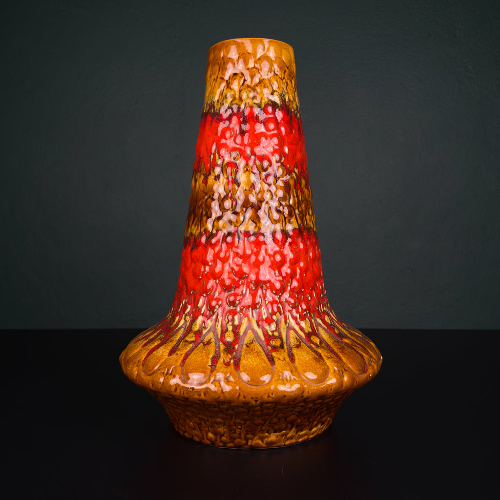 Vintage ceramic vase LAVA by KIL Liboje, Yugoslavia 1960s
