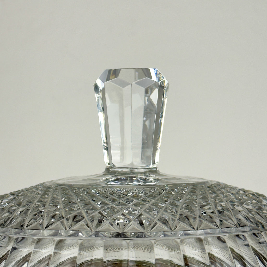 Antique glass bowl with bronze base, Italy 1920s
