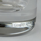 Mercedes-Benz Auto Rotonda Crystal Glass Vase by Il Giugno, 2003, Italian Design, 24% Lead Crystal