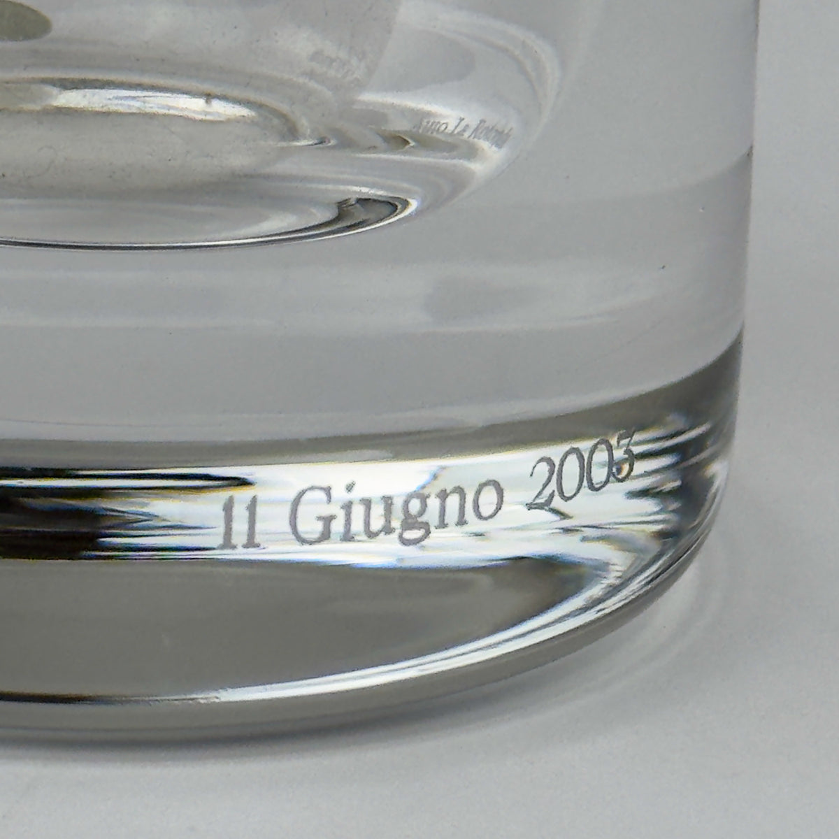 Mercedes-Benz Auto Rotonda Crystal Glass Vase by Il Giugno, 2003, Italian Design, 24% Lead Crystal