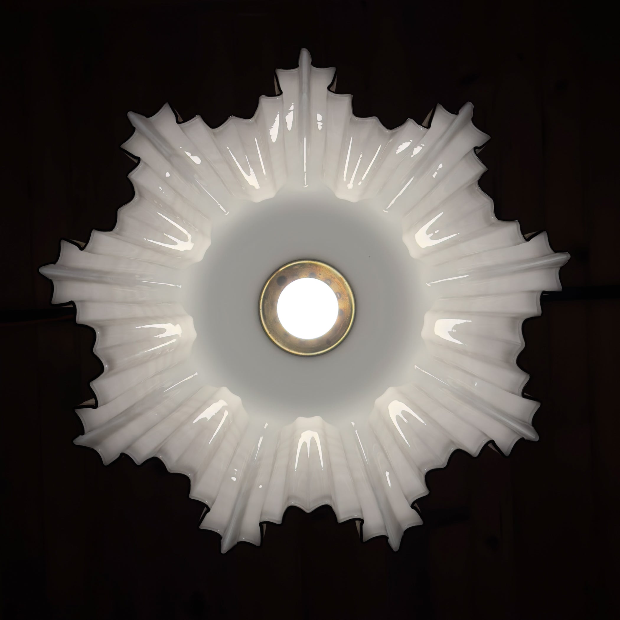 Vintage Murano pendant lamp by Vetreria De Majo, Italy 1970s