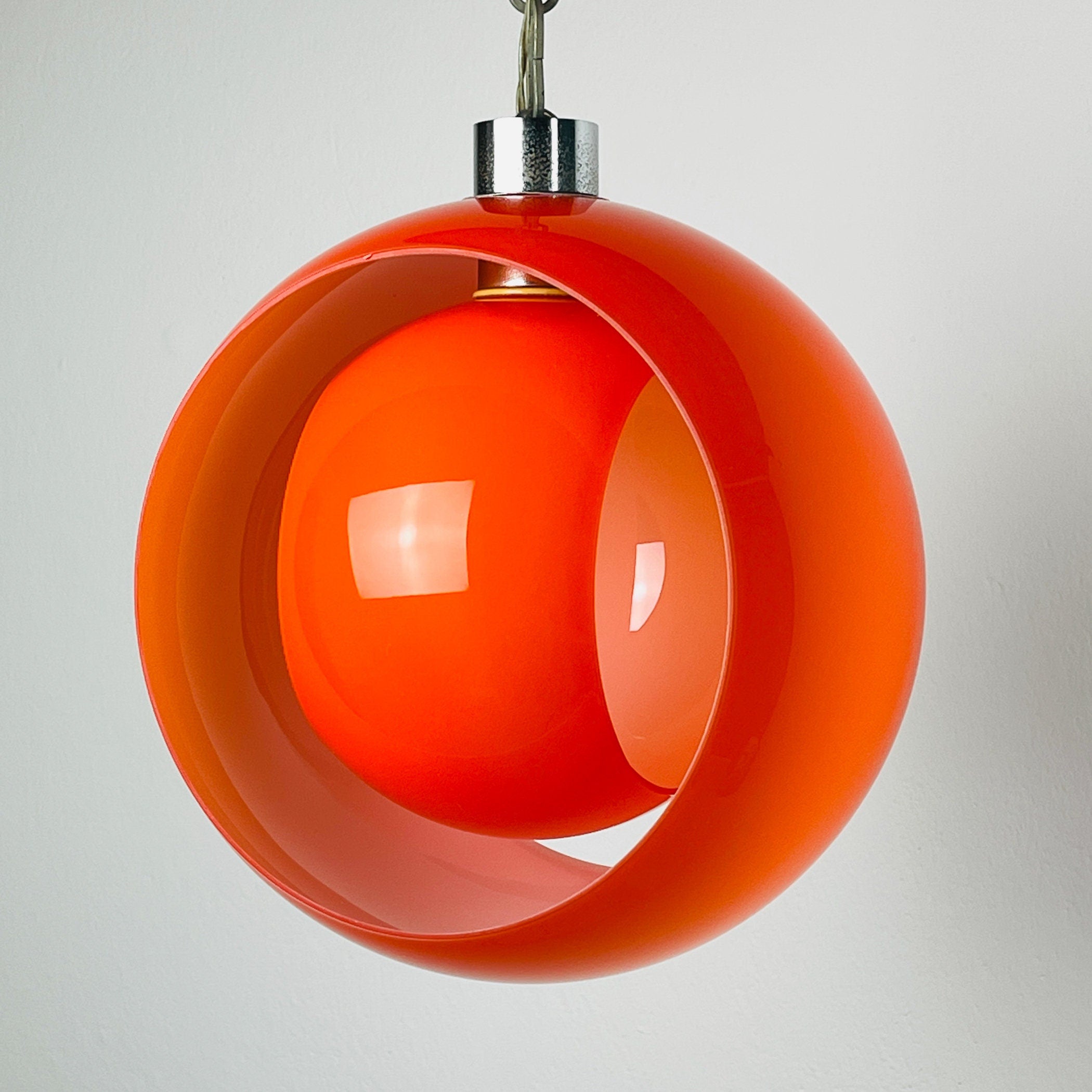 Carlo Nason murano pendant lamp Eclisse for AV Mazzega, Italy 1960s, Vintage home decor