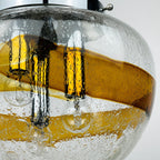 Murano glass pendant lamp  Italy 1970s Space age Mid-century modern italian lighting