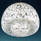 Vintage Murano Glass Mushroom Pendant Lamp: Carlo Nason Mazzega, Italy 1960s