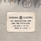Vintage Fan by General Electric, USA 1950s, Mid-century Modern