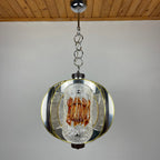 Mid-Century Amber Murano Glass Chandelier by Toni Zuccheri for VeArt, 1970s