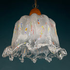 Vintage Murano Glass Pendant Lamp: Sylcom Italian Murrine Lighting