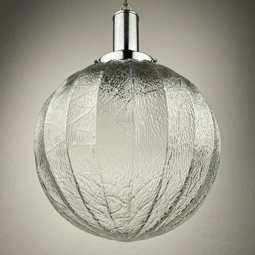 Mid-century glass pendant lamp, Italy, 1960s, Vintage Home Decor