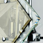 Vintage art glass pendant lamp by Fontana Arte, Italy 1970s, Art deco, MCM mid-century