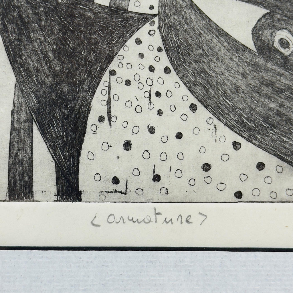 Graphics, etching, signature "Popy", Italy 1972