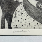 Graphics, etching, signature "Popy", Italy 1972
