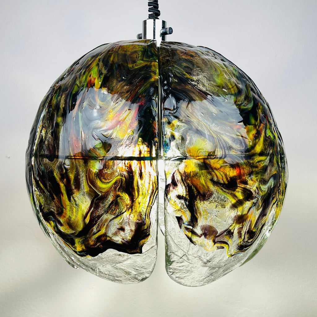Vintage Murano Glass Chandelier by AVMazzega, Italy 1970s