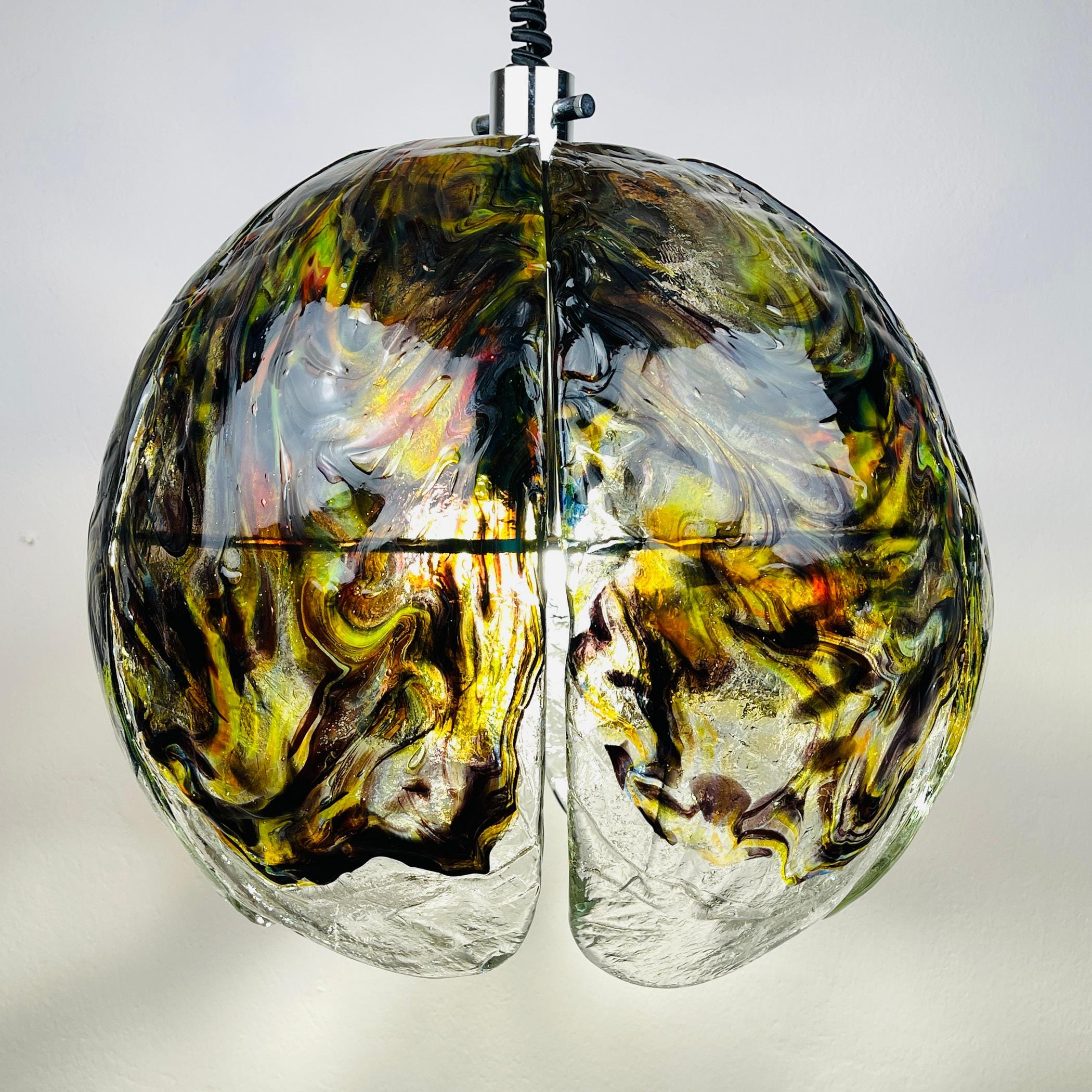 Vintage Murano Glass Chandelier by AVMazzega, Italy 1970s