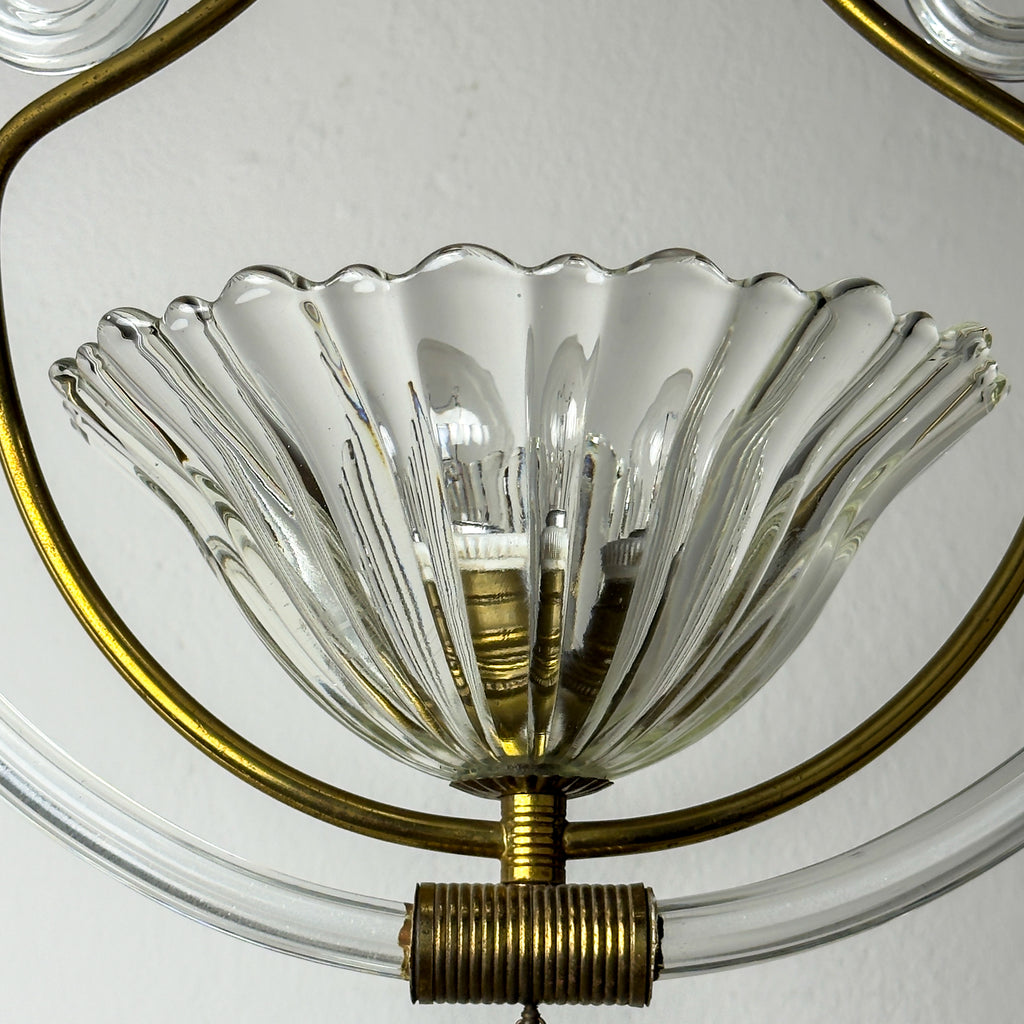 1930s Vintage Murano chandelier by Barovier & Toso, Italy