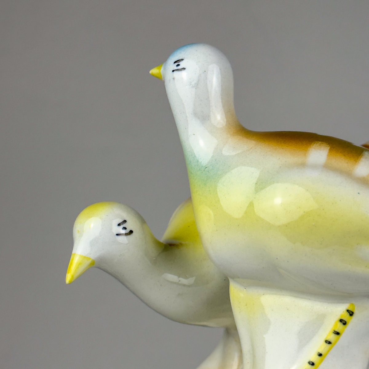 Vintage ceramic figurine Birds Vintage Yugoslavia 1950s