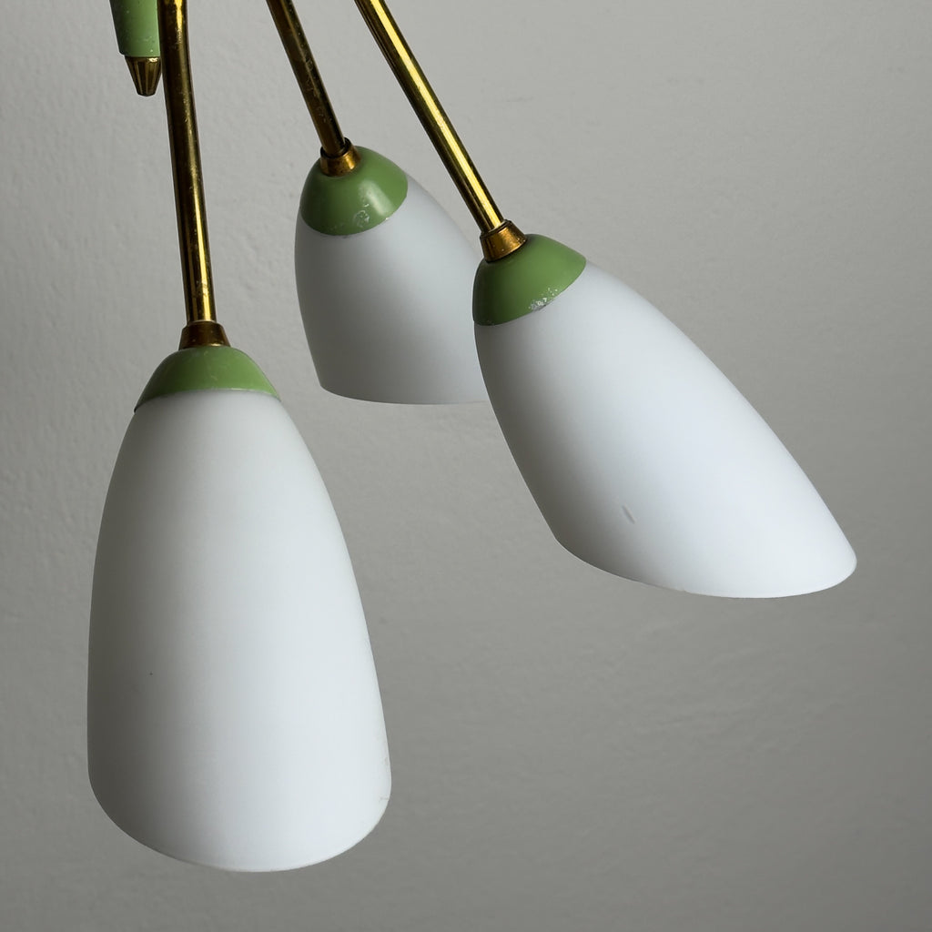 Vintage Stilnovo chandelier, Italy 1940-50s