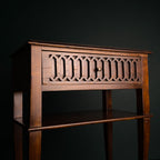 Vintage wood nightstand Italy 1970s
