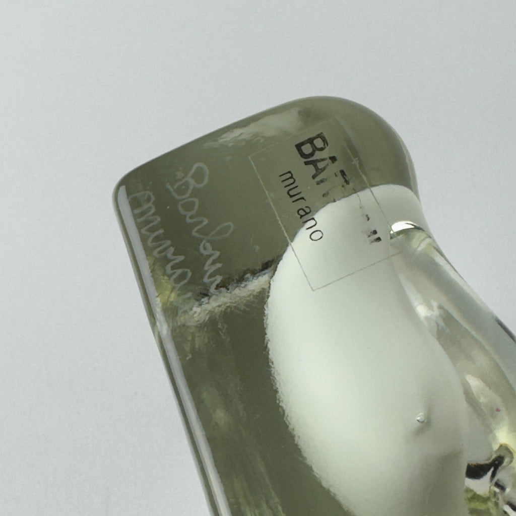 Vintage murano glass ashtray by Alfredo Barbini, Italy 1980s