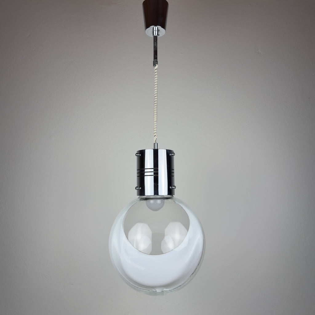 Vintage pendant lamp Membrane by Toni Zuccheri for Venini, Italy 1960s