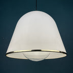 iGuzzini "Kuala" Italian white pendant lamp by Franco BRESCIANI  Italy 1970s