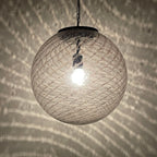Vintage La Murrina Swirled Murano Glass Pendant Lamp - 1970s Italian Lighting