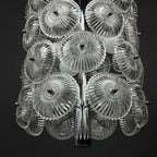 Vintage crystal chandelier Dandelion Italy 1960s mid-century modern italian lighting