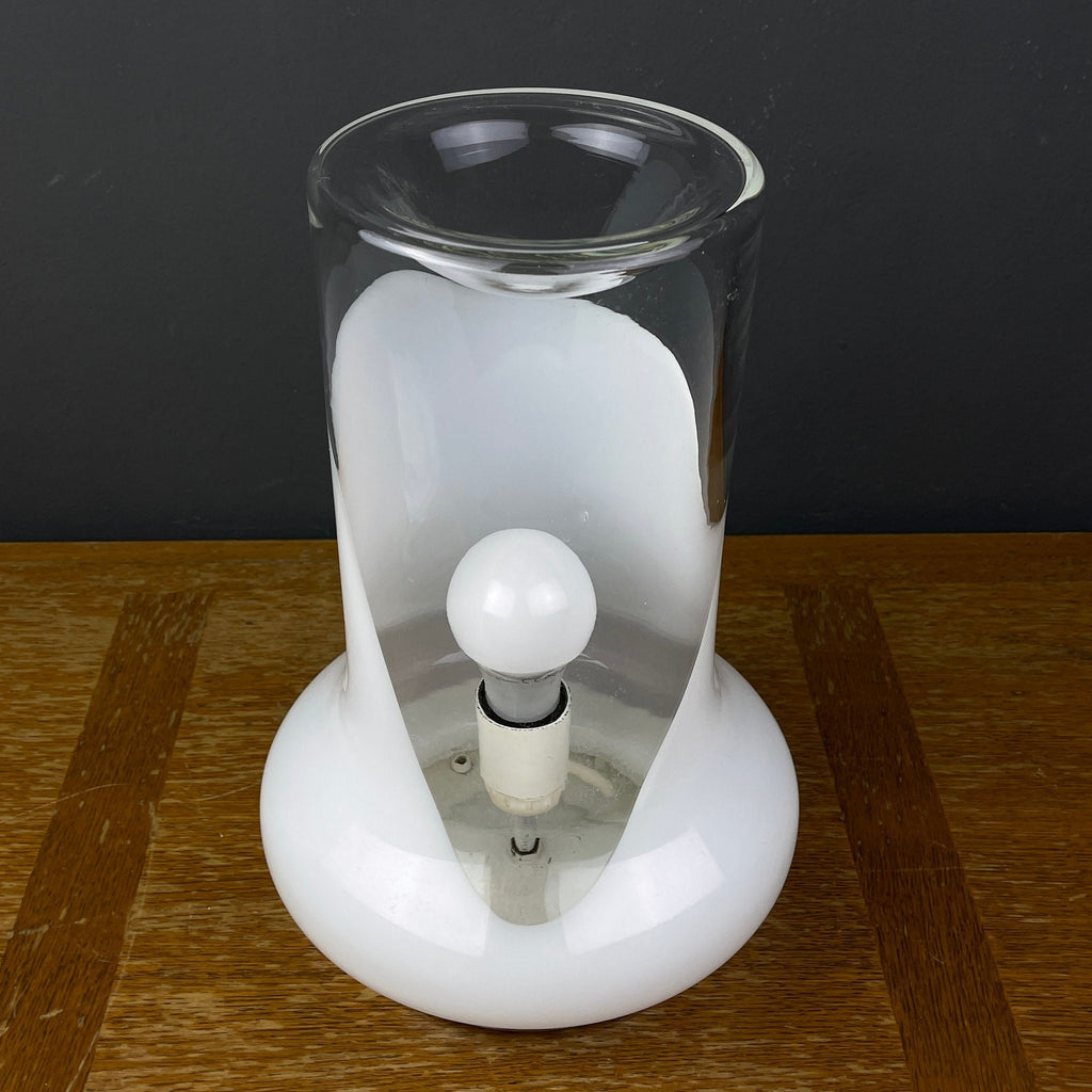 Vintage Murano Glass Table Lamp by Roberto Pamio for Leucos, Italy