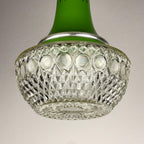 Mid-century green pendant lamp by Targetti Sankey, Italy 1960s, Vintage Italian lighting Space Age