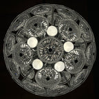 Vintage crystal chandelier Sputnik Dandelion Italy 1960s mid-century modern italian lighting
