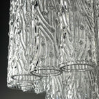 Classic Murano chandelier Tronchi by Venini, Italy 1960s