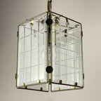 Vintage brass pendant lamp, Italy, 1970s, Mid-century Italian modern