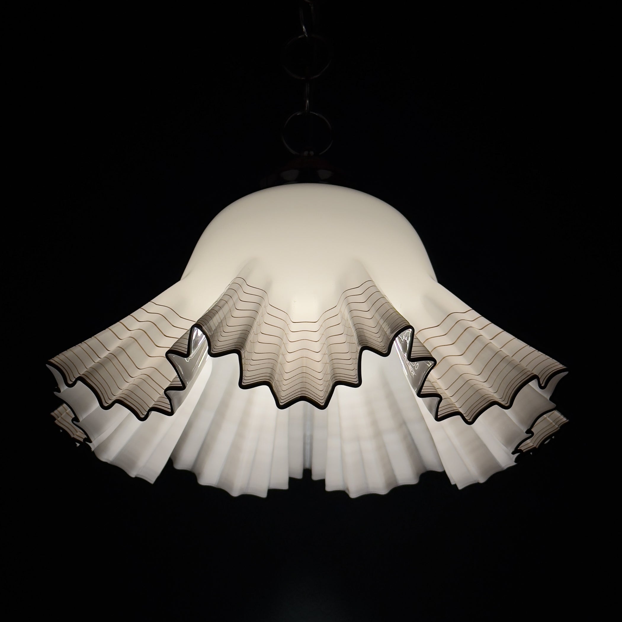 Vintage Murano pendant lamp by Vetreria De Majo, Italy 1970s