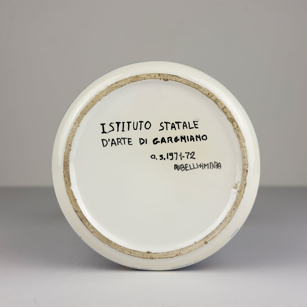 Vintage ceramic vase, Italy 1971