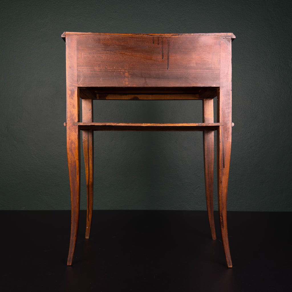 Vintage wood nightstand Italy 1970s