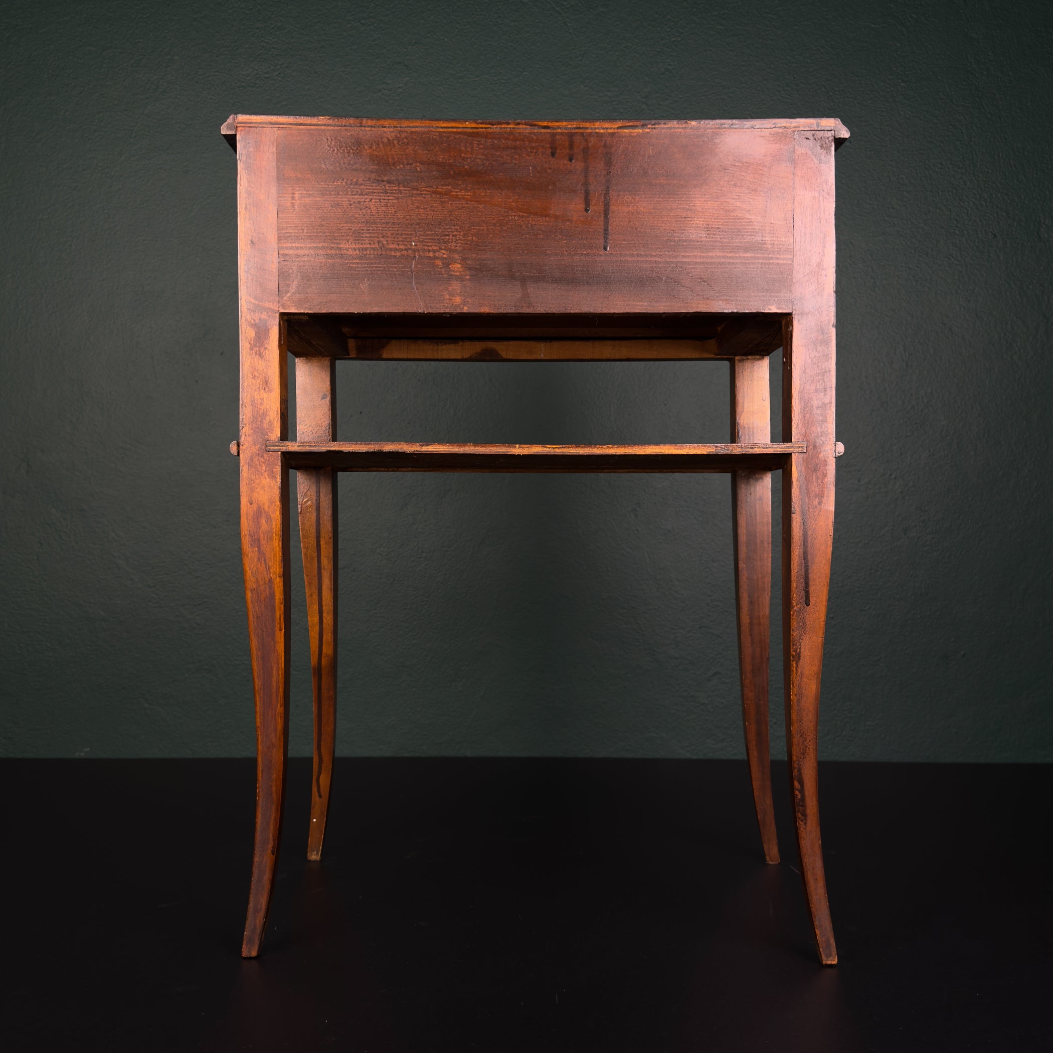 Vintage wood nightstand Italy 1970s