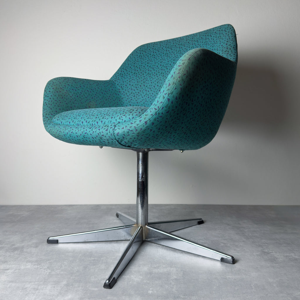 Vintage Mid-Century Modern Swivel Chair: Stol Kamnik, Yugoslavia 1970s