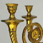 Large Bronze Wall Candle Sconce, France 1950s
